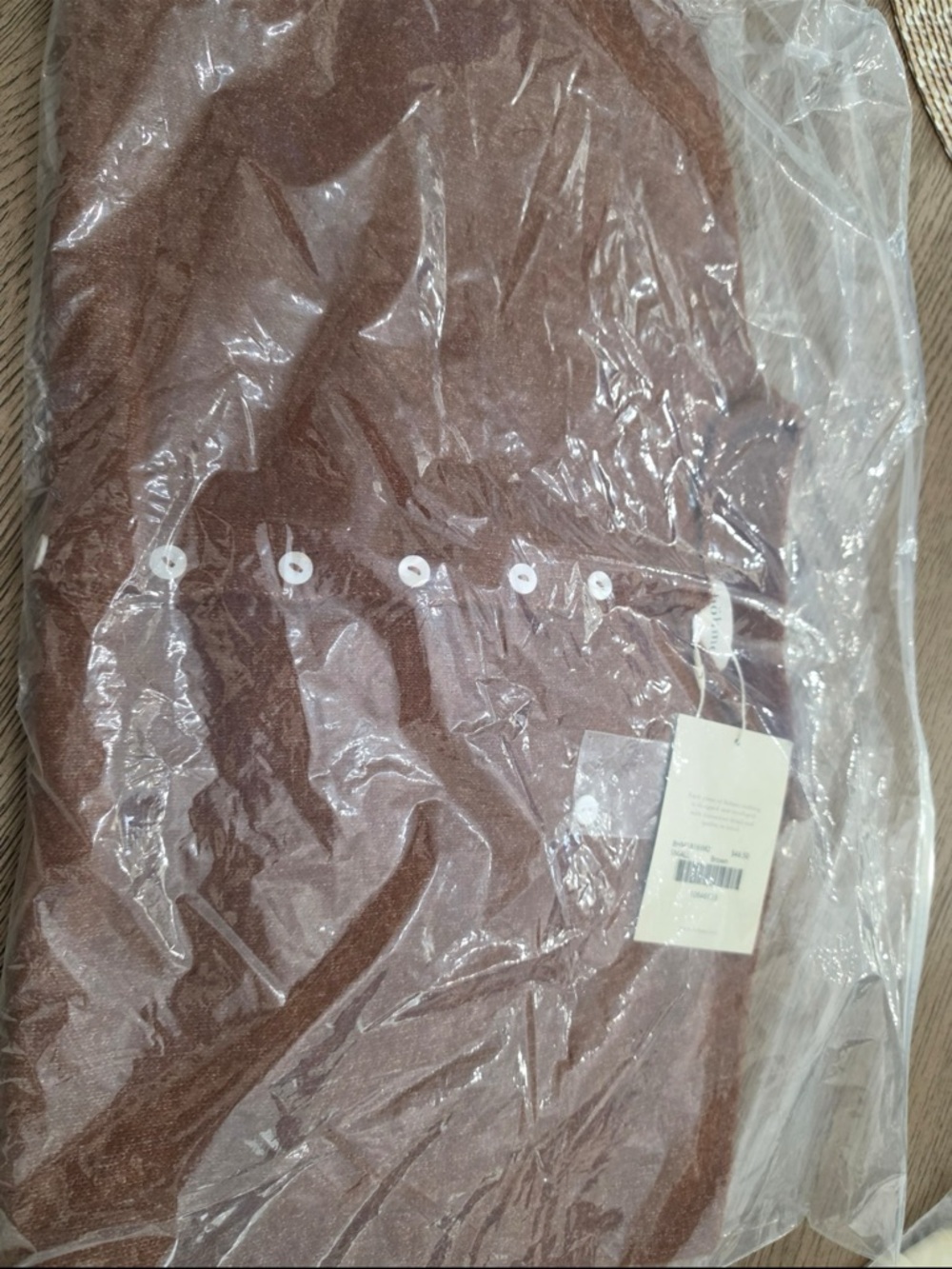 bohme Brown Cropped Button-Front Cardigan - Picture 3 of 3